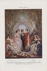 Sociétaires et pensionnaires de la comédie française en 1855. Bonval. Judith. Augustine Brohan. Fix. [...]