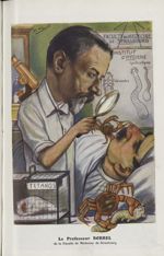 [Caricature] Le Professeur Borrel de la Faculté de médecine de Strasbourg (H. Frantz) - Chanteclair
