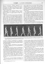 Fig. 76. Images successives d'un marcheur. Chronophotographie sur pellicule mobile - La station phys [...]