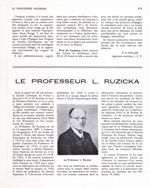 Le Professeur L. Ruzicka - La Parfumerie moderne : revue scientifique et de défense professionnelle