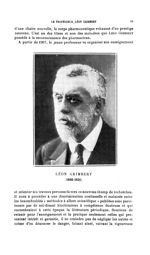 Léon Grimbert (1860-1931) - Bulletin des sciences pharmacologiques : organe scientifique et professi [...]
