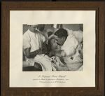 Le Professeur Pierre Duval opérant un blessé du poumon à Dinard en 1916