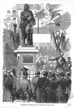 Inauguration de la statue de Larrey au Val-de-Grâce, le 8 août 1850
