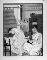 Hippocrate s'apprêtant à administrer un lavement à une femme - Œuvres complètes d'Hippocrate