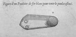 Figure d'un poulcier de fer blanc pour tenir le poulce eslevé - Les oeuvres d'Ambroise Paré... divis [...]