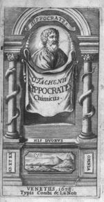 [Frontispice] - Hippocrates chimicus, per ignem et aquam methodo inaudita novissimi salis viperini a [...]