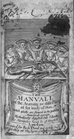 [Frontispice] - The manuall  of the anatomy or dissection of the body of man