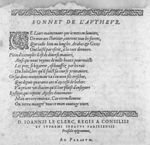 Sonnet de l'autheur - Les oeuvres d'Ambroise Paré... divisées en vingt huit livres