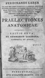 [Page de titre] - Praelectiones anatomicae