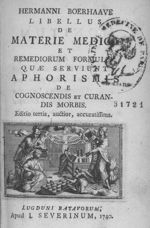 [Page de titre] - Libellus de materie medica et remediorum formulis