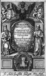[Frontispice] - Florilegium Hippocraticum et Galenicum