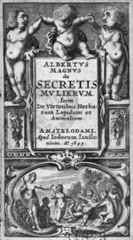 [Frontispice] - De secretis mulierum. Item de virtutibus herbarum, lapidum et animalium
