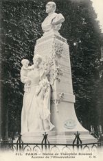 Statue de Théophile Roussel, avenue de l'observatoire - Paris