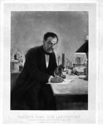 Pasteur dans son laboratoire