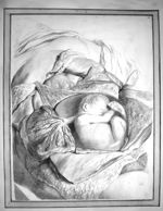 Abdomen d'une femme enceinte de 7 mois - Cent six planches (lavis à l'encre de Chine), faites pour l [...]