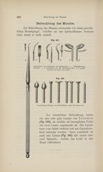[Fig.187. Instruments pour enlever le tartre] / [Fig.188. Diverses formes du polissoir à la forme So [...]