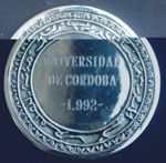 Médaille commémorative université de Cordoba 1992
