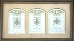 tableau commémoratif de la remise de la légion d'honneur et de la croix de guerre pour 1914-1918 rem [...]