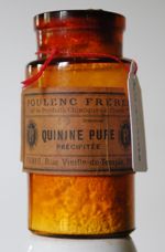 Flacon de quinine pure précipitée