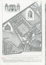 Ecole supérieure de pharmacie de Paris. Plan cavalier de la Chartreuse de Paris au début du XVIIe. [ [...]