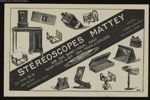 Stéréoscope Mattey. 208 rue Saint-Maur. Paris