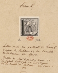 Lettre ornée du portrait de Fernel, d'après le tableau de la faculté de médecine de Paris