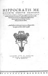 [Marque de l'imprimeur  : Bebel] - Hippocratis medicorum omnium principis epidemian liber sextus, a  [...]