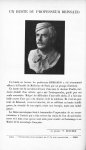 Un buste du Professeur Brissaud - Revue neurologique