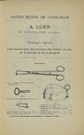 Anesthésie. Fig. 1. - Pince tire-langue du Dr Lucas-Championnière; Fig. 2. - Pince tire-langue à mor [...]